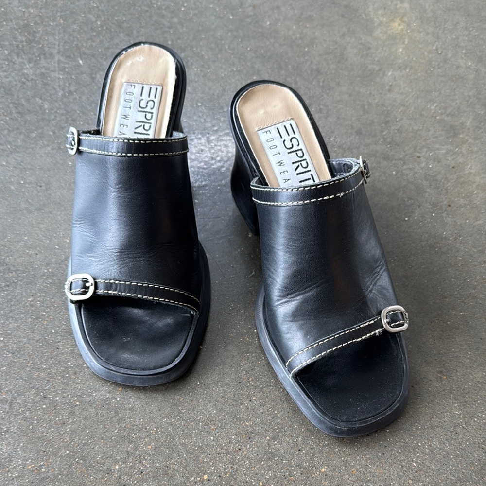 Esprit Black Mules